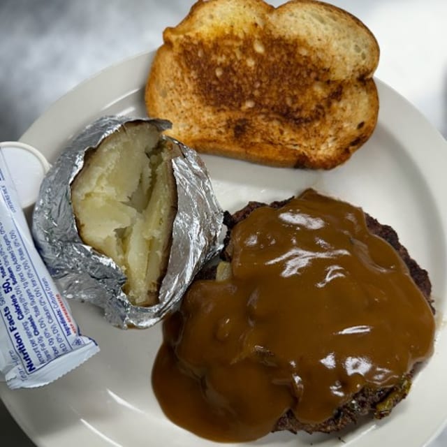 Hamburger Steak.